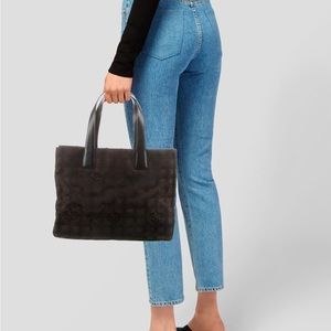 CHANEL Black New Travel Line Tote Bag